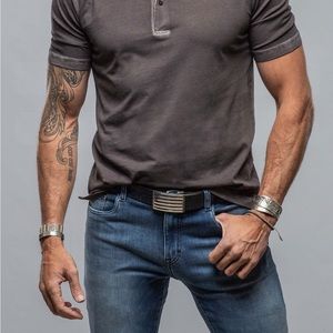 George Roth basalt grey polo ss